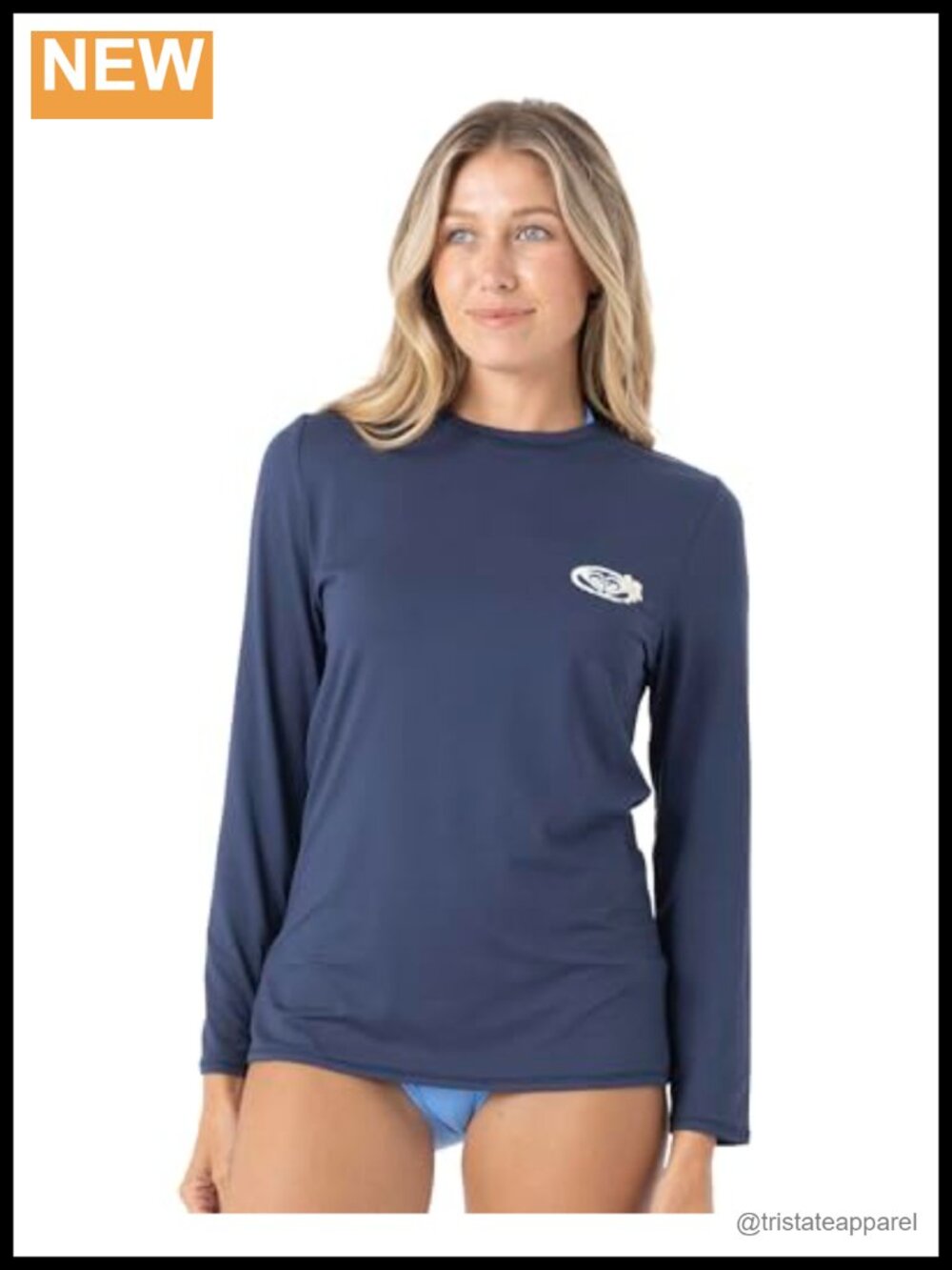 Loose Fit Long Sleeve Rashguard UPF 50+ Recycled Nylon Swim Shirt